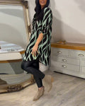Women's Printed Casual Long Sleeve Blouse – Emily