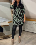 Women's Printed Casual Long Sleeve Blouse – Emily
