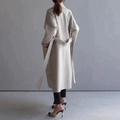 Women’s Longline Coat – Sleek & Warm Winter Essential – Amelia