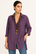 Lightweight V-Neck Long Sleeve Blouse for Summer – Andrea