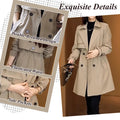 Classic Tailored Trench Coat with Convenient Pockets – Sophia