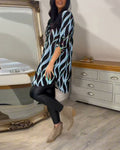 Women's Printed Casual Long Sleeve Blouse – Emily