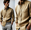 Classic Tailored Button-Up Shirt for Men with Modern Fit – Oliver
