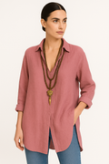 Lightweight V-Neck Long Sleeve Blouse for Summer – Andrea