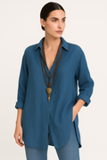 Lightweight V-Neck Long Sleeve Blouse for Summer – Andrea