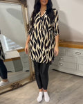 Women's Printed Casual Long Sleeve Blouse – Emily