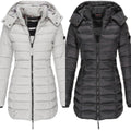 Warm Fluffy Long Down Jacket, Insulated & Stylish – Sophia