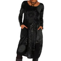 Bohemian-Inspired Long Sleeve Dress with Relaxed Fit – Clarissa