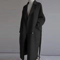 Women’s Longline Coat – Sleek & Warm Winter Essential – Amelia