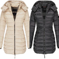 Warm Fluffy Long Down Jacket, Insulated & Stylish – Sophia