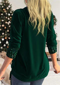 Elegant Sequin Long Sleeve Top for Stylish Occasions - Sophia