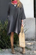 Elegant Cotton Linen Maxi Dress for Summer Days – Sophia