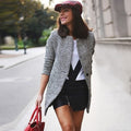 Elegant Houndstooth Coat – Timeless & Sophisticated Style – Olivia