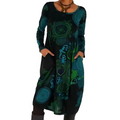 Bohemian-Inspired Long Sleeve Dress with Relaxed Fit – Clarissa