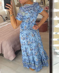Floral V-Neck Maxi Dress for Special Summer Moments – Emma