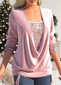 Elegant Sequin Long Sleeve Top for Stylish Occasions - Sophia