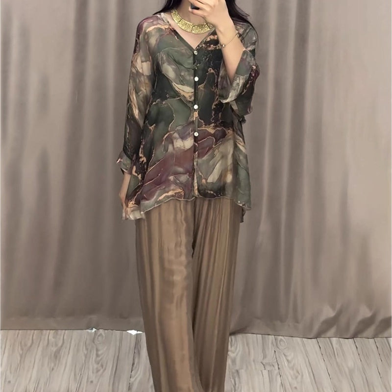 Tailored V-Neck Three-Piece Suit for Sophisticated Casual Wear – Jason