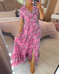 Floral V-Neck Maxi Dress for Special Summer Moments – Emma