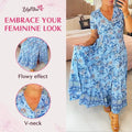 Floral V-Neck Maxi Dress for Special Summer Moments – Emma