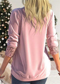 Elegant Sequin Long Sleeve Top for Stylish Occasions - Sophia