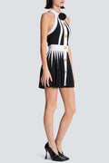 Sleek Knit Halter Mini Dress for Stylish Women – Sophia