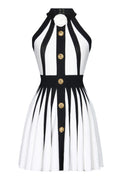 Sleek Knit Halter Mini Dress for Stylish Women – Sophia