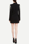 Premium Crystal-Embellished Blazer Dress for Women – Amelia