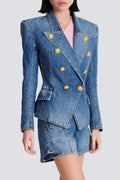 Button-Decorated Denim Jacket for Casual Outfits – Emily