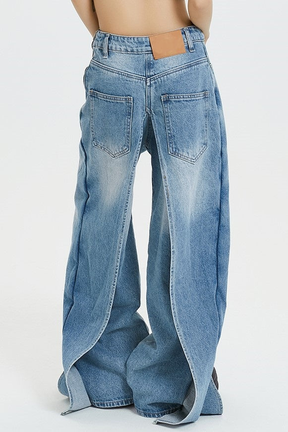 Innovative Deconstructed Two-Piece Denim Set for Women – Emma