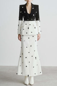 Stunning Sequin Dot Formal Skirt Suit for Women – Olivia