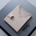 V-Neck Wool Sweater for Men – Warm & Timeless Cold-Weather Essential – James