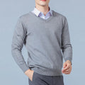 V-Neck Wool Sweater for Men – Warm & Timeless Cold-Weather Essential – James
