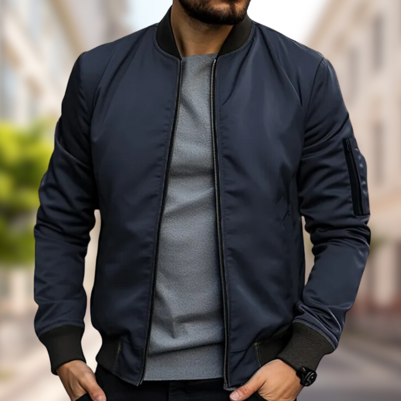 Trendy Men’s Bomber Jacket – Stylish & Versatile Outerwear – Ethan