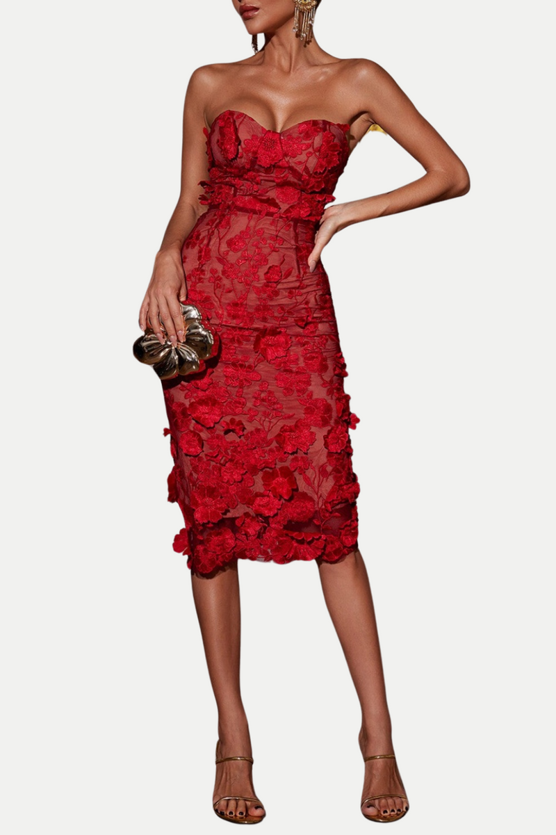 Bright and Playful Strapless Summer Dress for Women – Emma