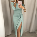 Sophisticated Evening Dress with Open Neckline Detail – Odetta