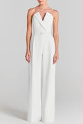 Sophisticated Two-Piece Jumpsuit with Pearl Highlights – Emma