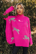 Women's Animal Print Long-Sleeve Casual Top – Sophia