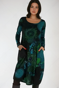 Bohemian-Inspired Long Sleeve Dress with Relaxed Fit – Clarissa