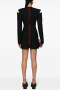 Sophisticated Long Sleeve Mini Dress for Formal Occasions - Sophia