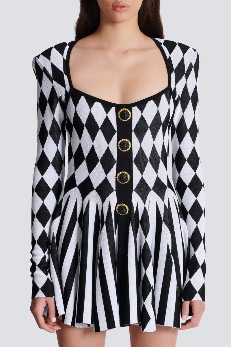 Mini Dress with Eye-Catching Textured Design – Sophia