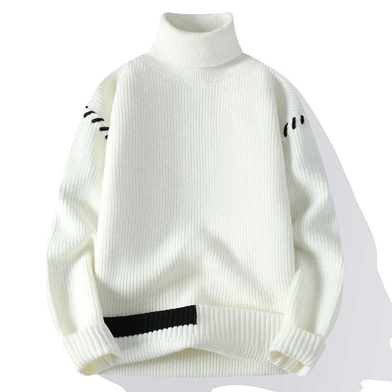 Relaxed Fit Turtleneck Sweater for Men with Modern Edge – Luca