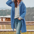 Elegant Hooded Wool Jacket – Classic & Cozy for All Seasons – Olivia