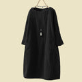 Vintage-Inspired Autumn Dress with Feminine Flair - Amalia