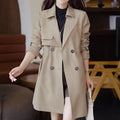 Classic Tailored Trench Coat with Convenient Pockets – Sophia