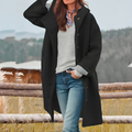 Elegant Hooded Wool Jacket – Classic & Cozy for All Seasons – Olivia