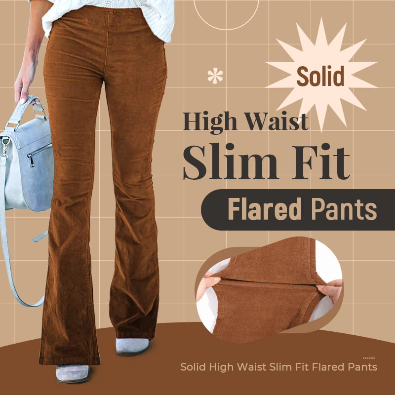 Classic High-Waist Pants with Vintage Charm - Olivia