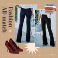 Classic High-Waist Pants with Vintage Charm - Olivia