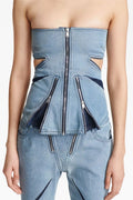 Modern Darted Flare Jeans for a Trendy Statement – Olivia