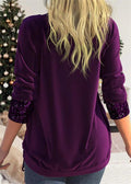 Elegant Sequin Long Sleeve Top for Stylish Occasions - Sophia