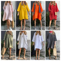 Elegant Cotton Linen Maxi Dress for Summer Days – Sophia